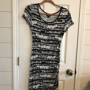 Black and White Midi dress